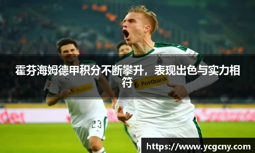 霍芬海姆德甲积分不断攀升，表现出色与实力相符