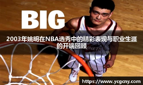 2003年姚明在NBA选秀中的精彩表现与职业生涯的开端回顾