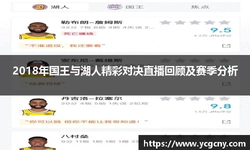 2018年国王与湖人精彩对决直播回顾及赛季分析